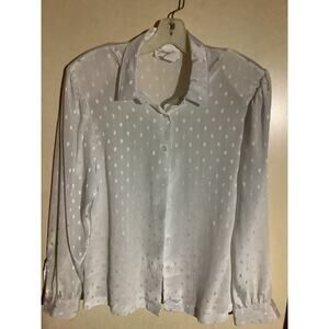 Sharply Women’s Blouse size 18 Vintage With Shoulder Pads
